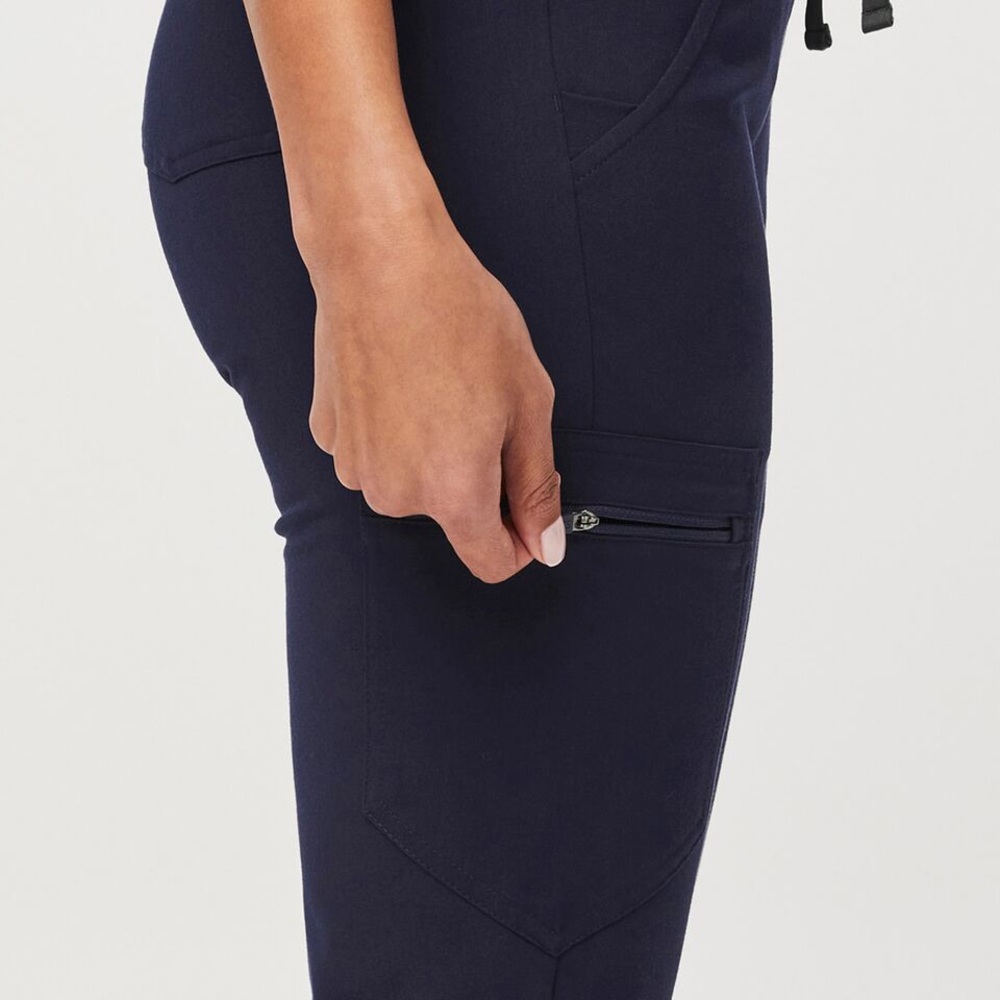 Figs Zamora Jogger Scrub Pants Core FIONX Navy Size XS Women’s Medical Uniform - Picture 11 of 12